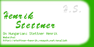 henrik stettner business card